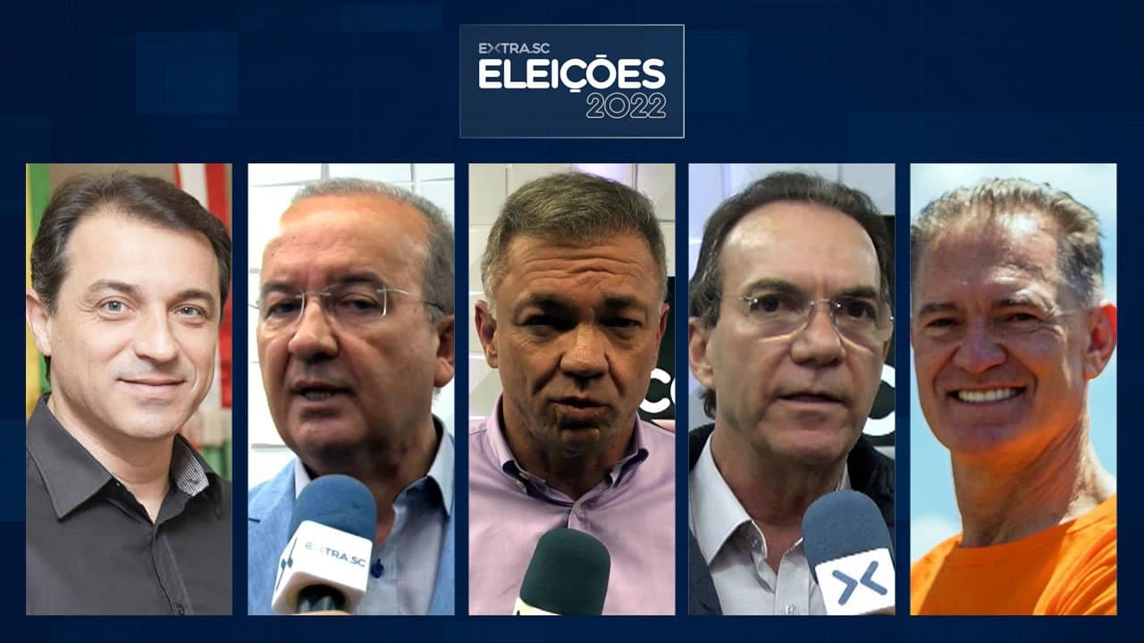 Quinta enquete para governador tem Moisés, Jorginho, Gean, Décio e Tramontin