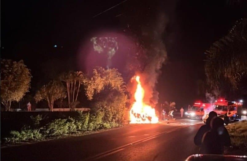 Colisão Frontal deixa duas pessoas mortas na SC-108