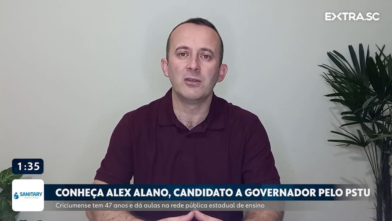 Conheça Alex Alano, candidato a governador pelo PSTU