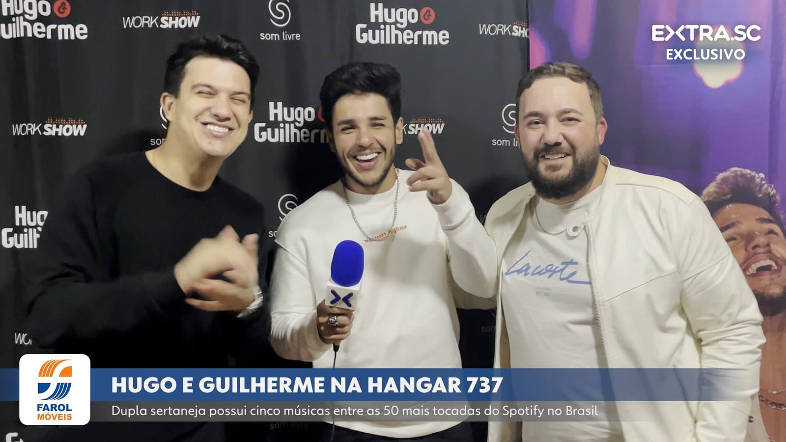 Hugo e Guilherme apresentam sucessos em Tubarão e conversam com o EXTRA.SC; assista!