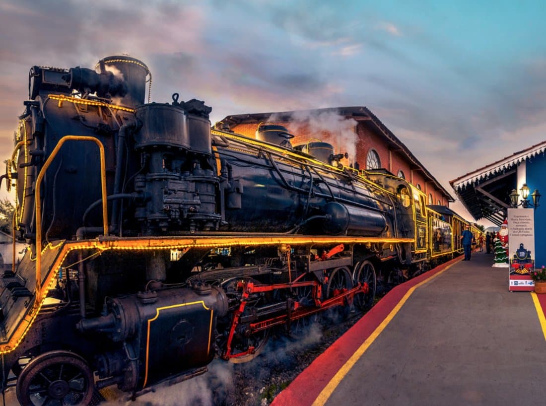 Maria-fumaça de Tubarão fará passeio noturno de Natal