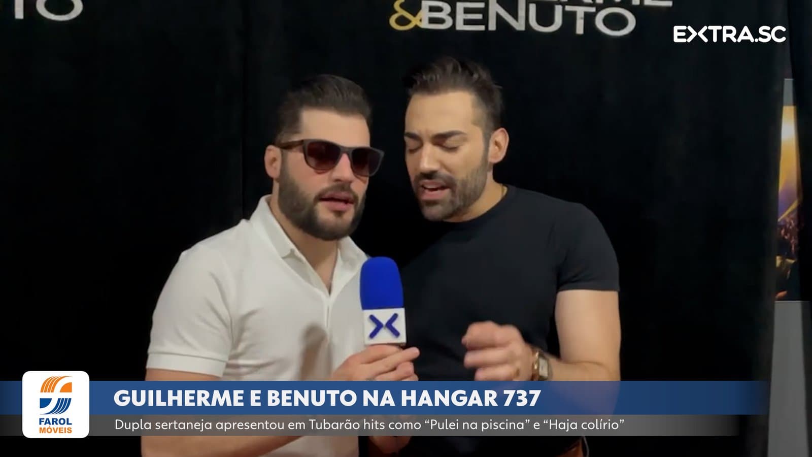 Guilherme e Benuto apresentam sucessos em Tubarão e conversam com o EXTRA.SC; assista!