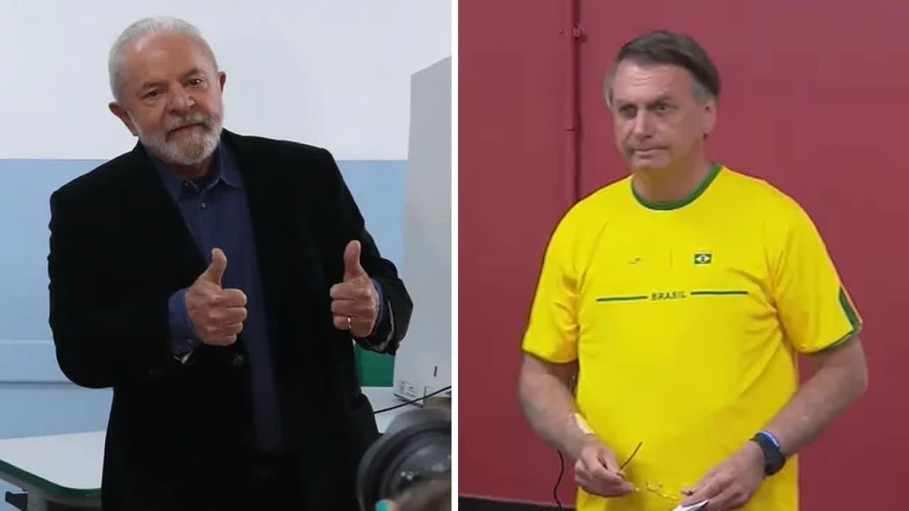 Lula e Bolsonaro, principais candidatos à presidência, votaram pela manhã