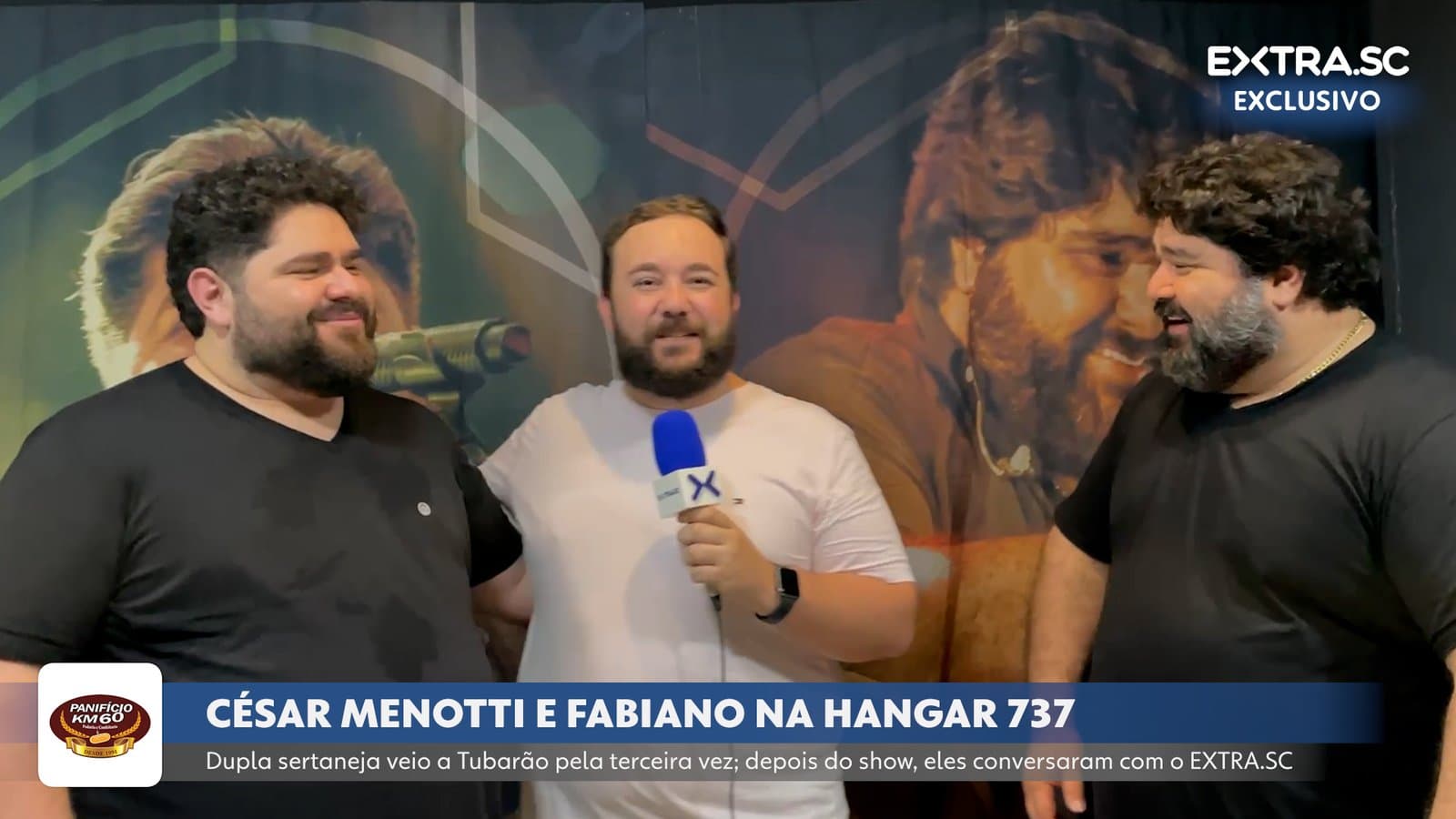 César Menotti e Fabiano voltam a Tubarão e conversam com o EXTRA.SC; assista!