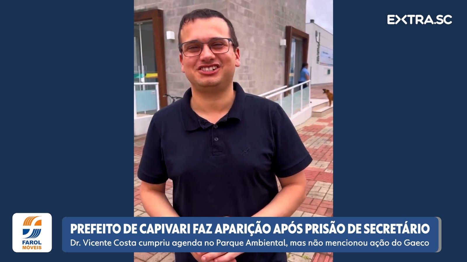 Prefeito Dr. Vicente Costa faz primeira aparição pública após prisão de secretário