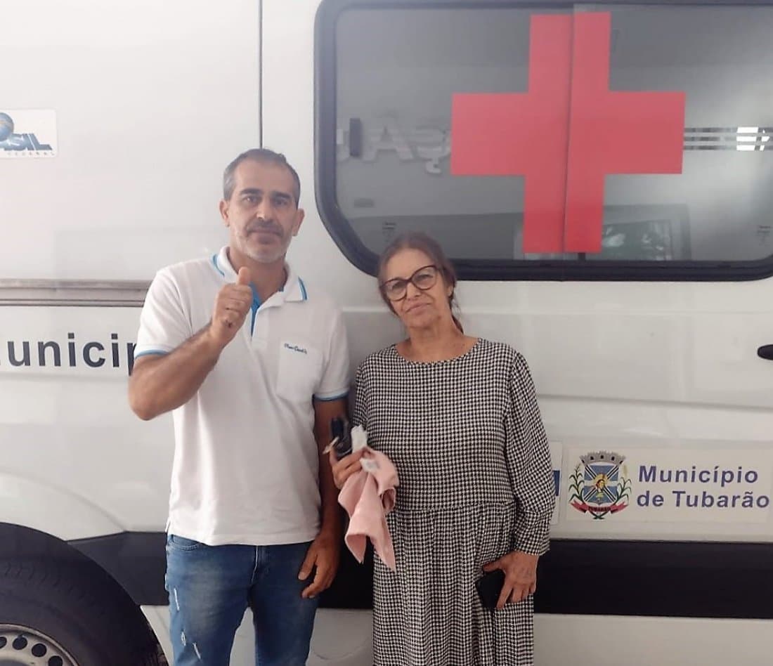 Idosa recebe escolta de Tubarão até Blumenau para receber transplante renal