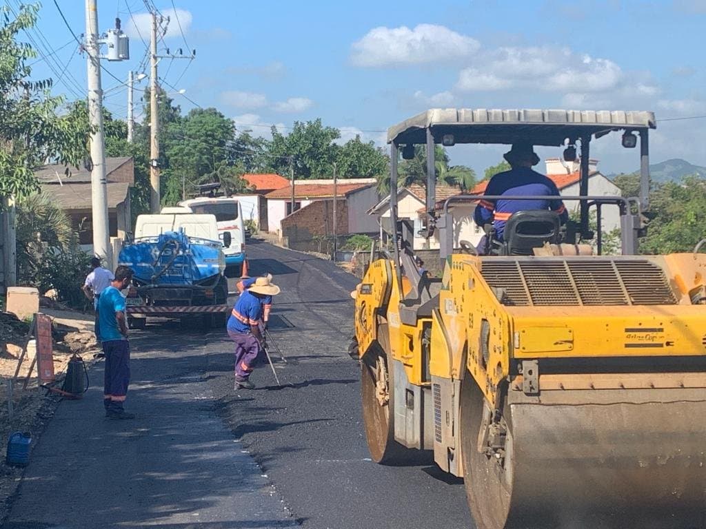 Pavimentação da Estrada de Congonhas entra em fase final