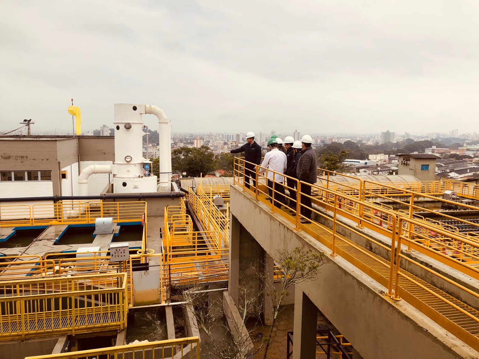 Iniciam as visitas técnicas para revisão do Plano de Saneamento de Tubarão