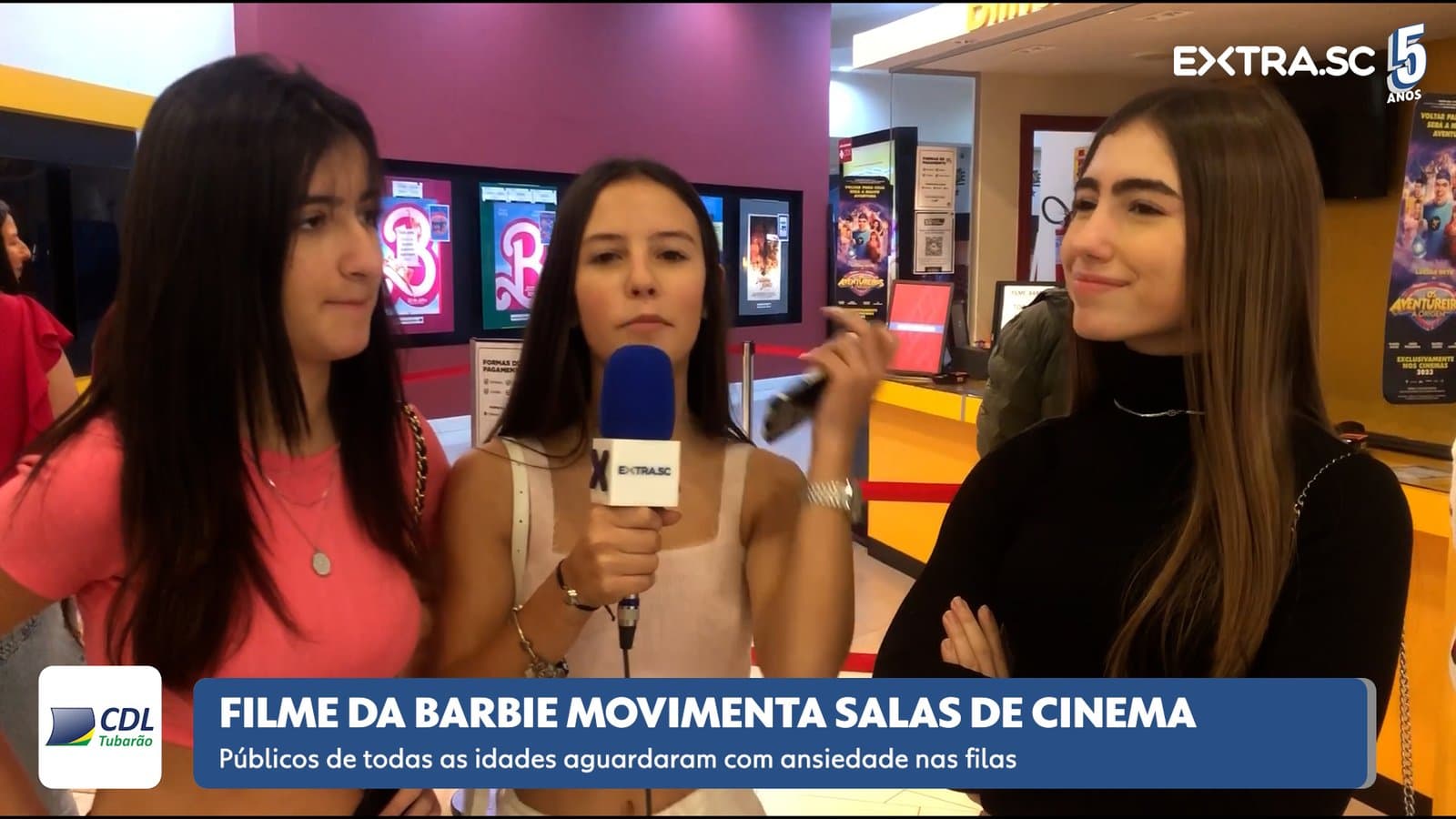 Estreia do filme da Barbie movimenta salas de cinema
