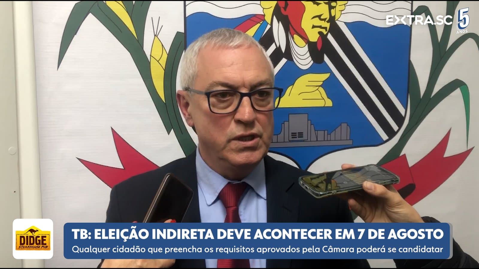 Novos prefeito e vice de Tubarão serão eleitos no dia 7 de agosto