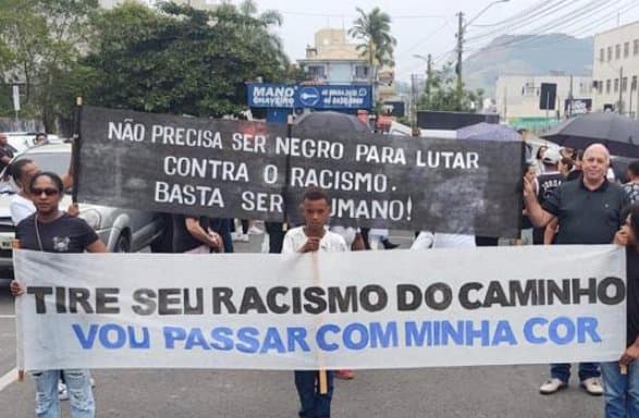 Manifestação pacífica contra o racismo será realizada em Tubarão nesta segunda-feira (14)