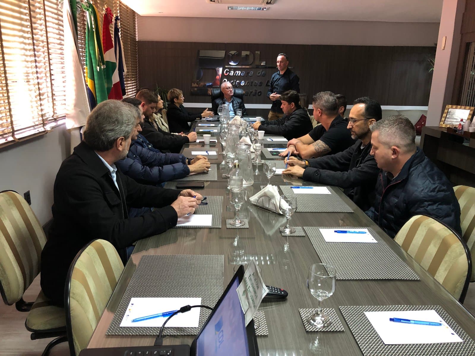 Diretoria da CDL recebe novo prefeito de Tubarão para debater assuntos sobre a cidade