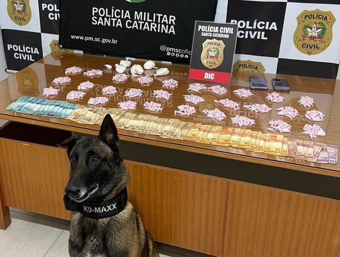 Quase 1kg de cocaína é apreendido em casa de traficante
