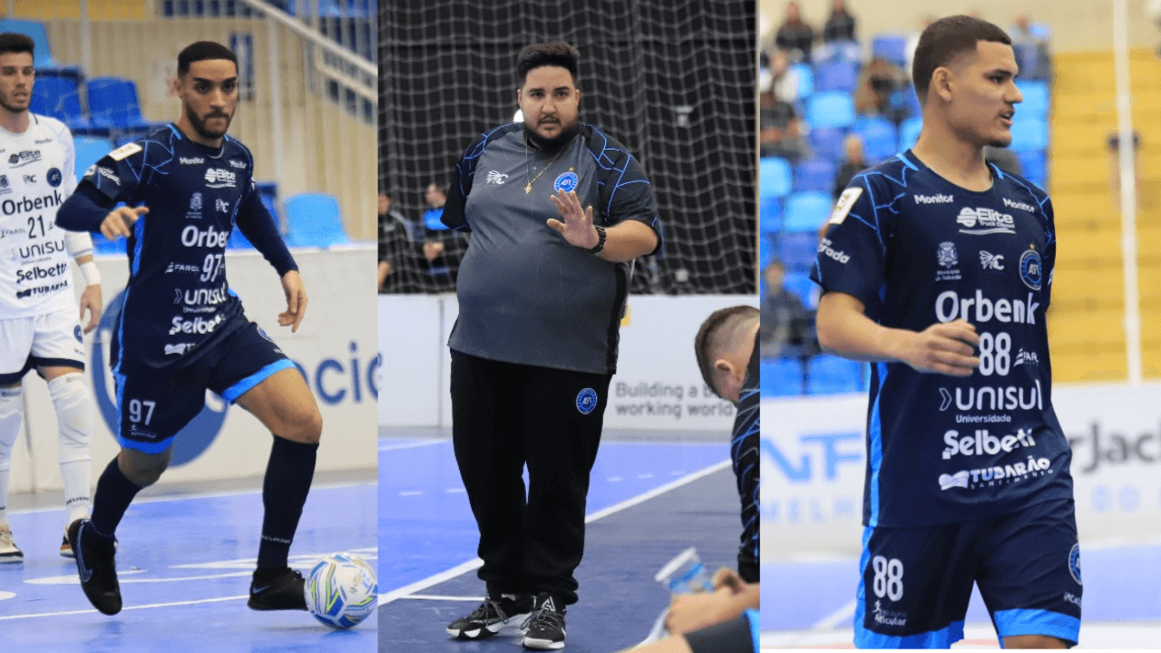 Três nomes do Tubarão Futsal são eleitos para a Seleção do Mês da Liga Nacional
