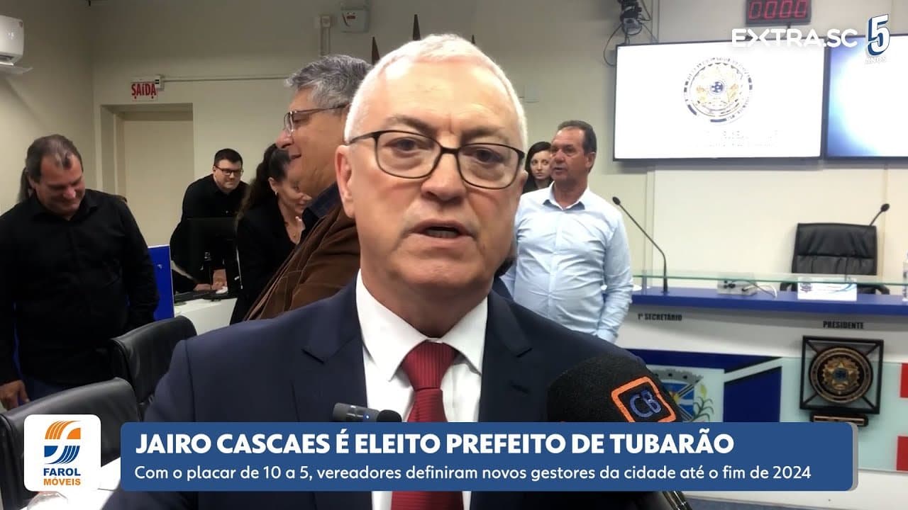 Jairo Cascaes, prefeito eleito de Tubarão: "nós vamos fazer o governo de Jairo e Moisés"