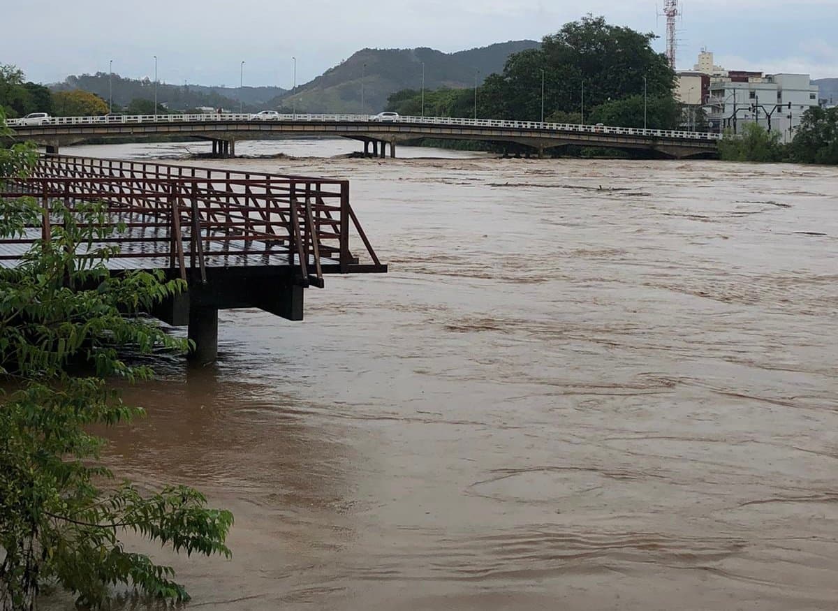 Defesa Civil alerta: calha do rio Tubarão pode extravasar em alguns pontos