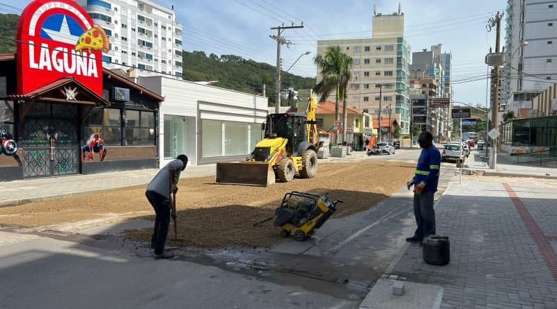 Avenida Senador Gallotti, em Laguna, recebe novo cruzamento elevado