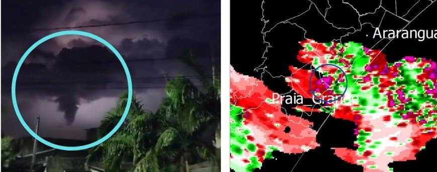Defesa Civil de SC confirma o registro de tornado no Sul do Estado