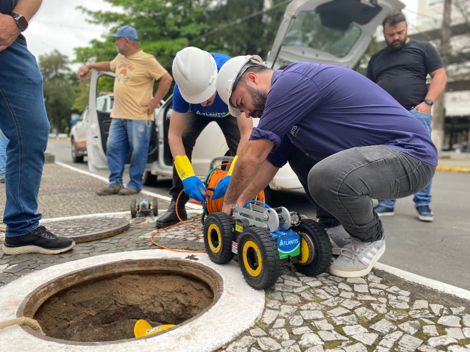 Inicia a vídeo inspeção na rede de drenagem de Tubarão