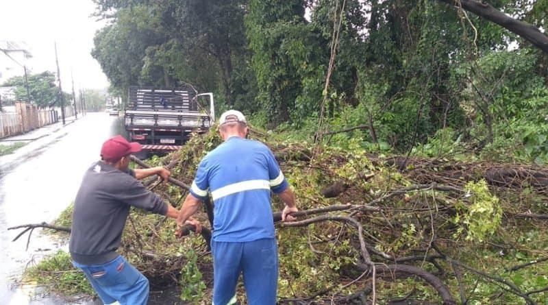 Chuvas intensas causam pequenas ocorrências em Tubarão