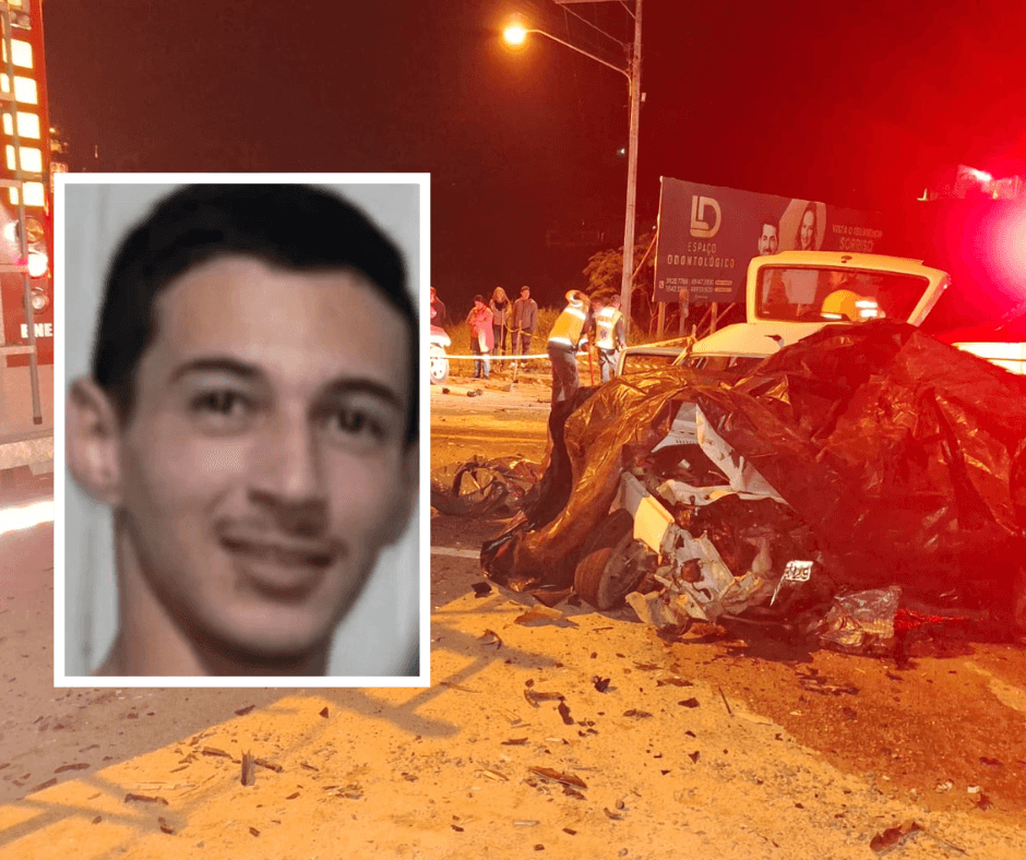 Jovem morre e criança é ejetada para fora do carro em acidente na SC-370