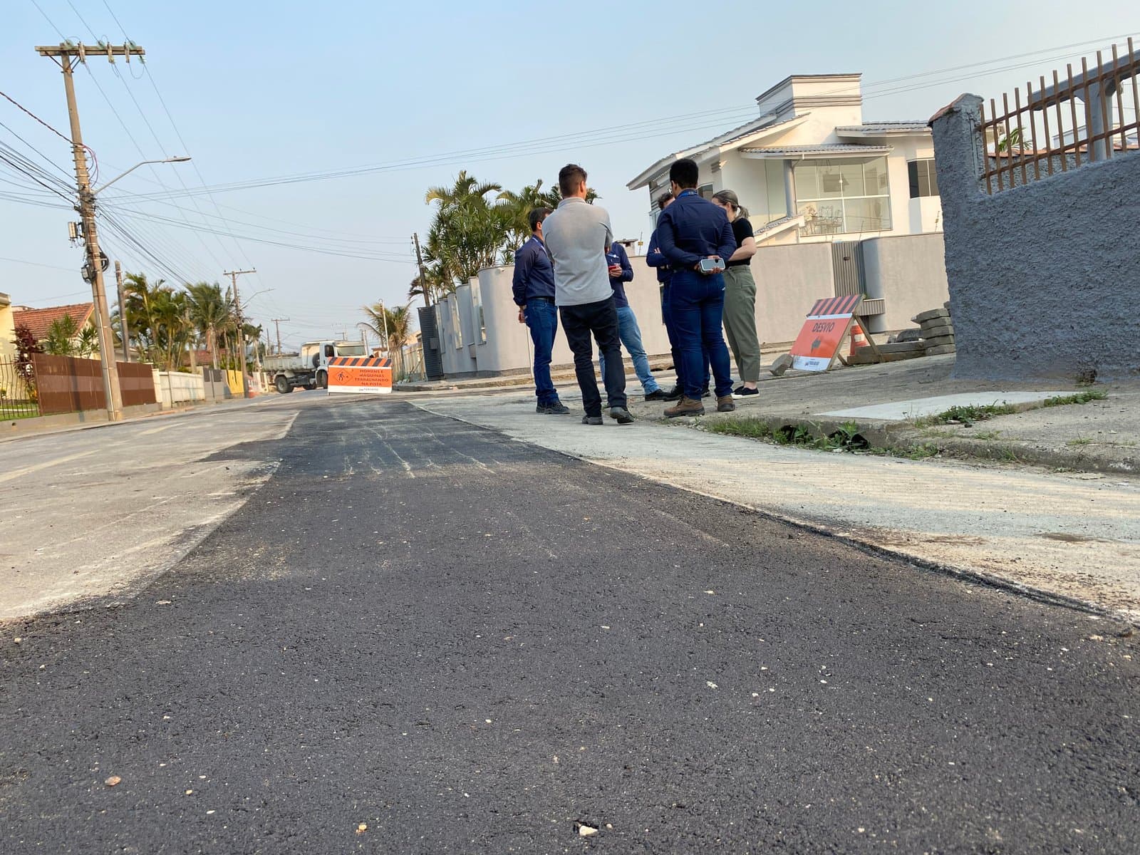 Vistoria conjunta em ruas é realizada pela AGR e Tubarão Saneamento