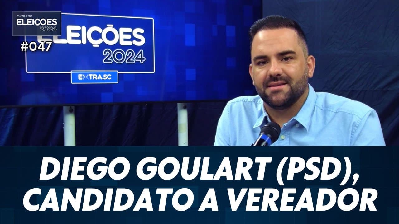 ASSISTA: Conheça Diego Goulart (PSD), candidato a vereador de Tubarão - Eleições #047