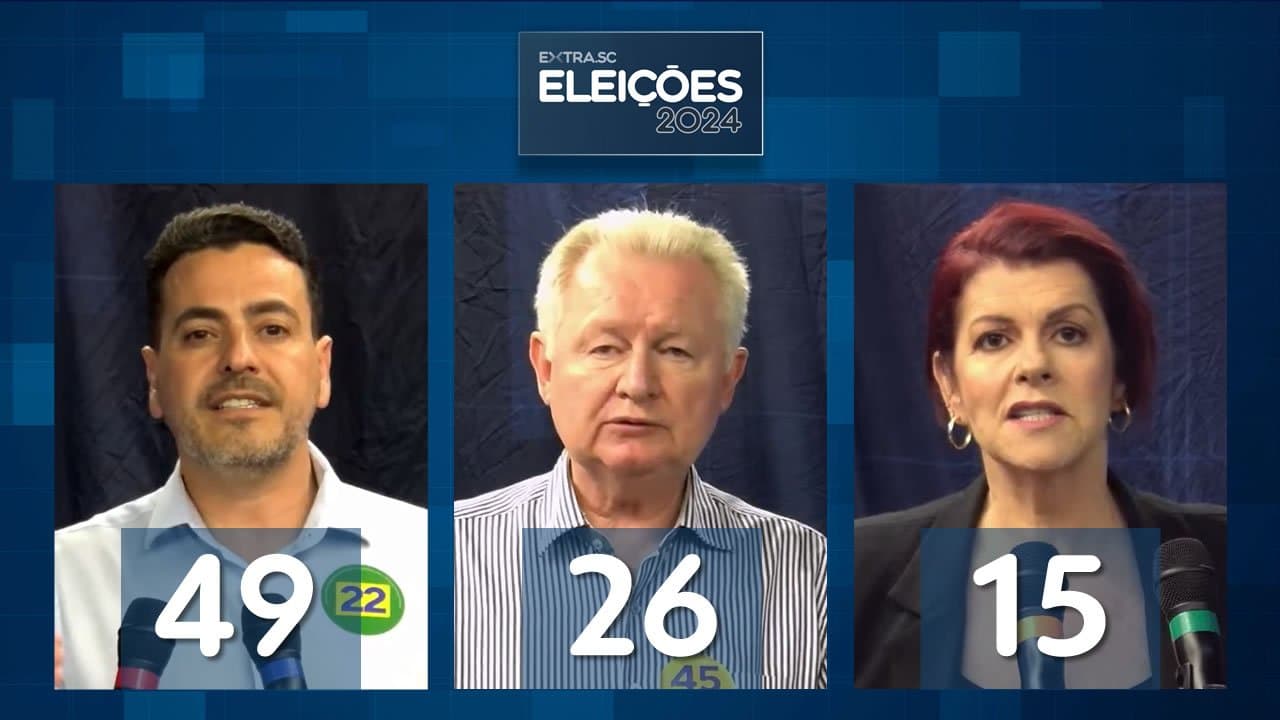 Pesquisa Mapa em Tubarão: Soratto 49%, Stüpp 26%, Maristela 15%