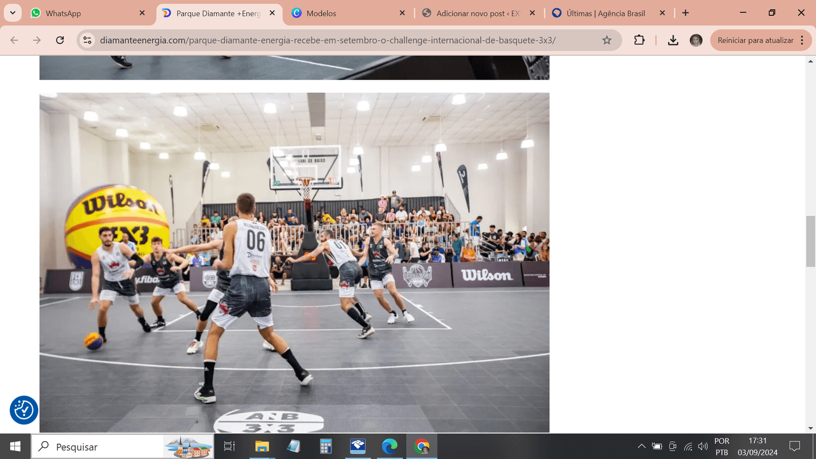 Challenge Internacional de Basquete 3×3 ocorre em Capivari nos próximos dias 14 e 15