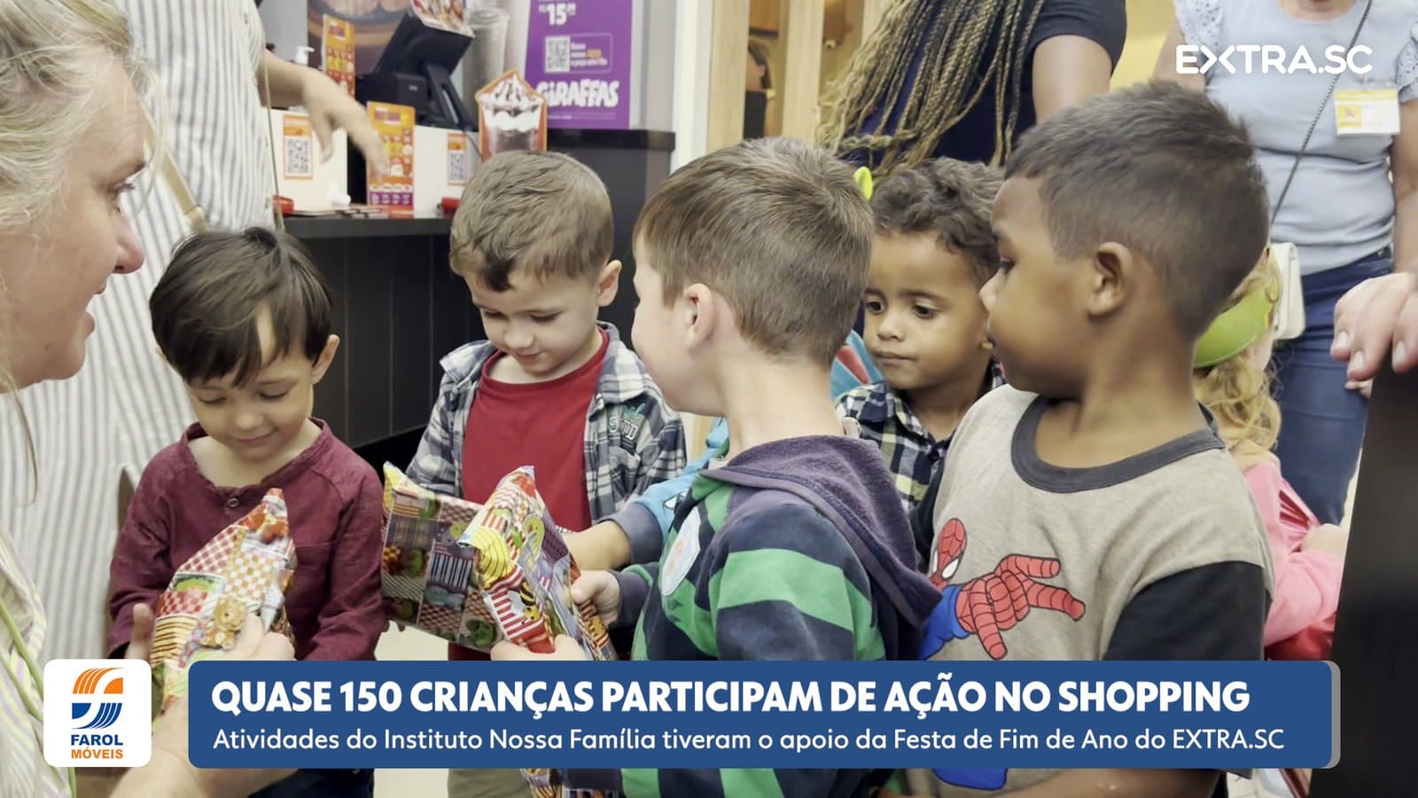 Quase 150 crianças participam de Ação de Natal do Instituto Nossa Família