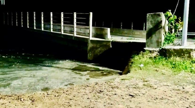 Ponte do Camacho é parcialmente interditada após parte da cabeceira ceder