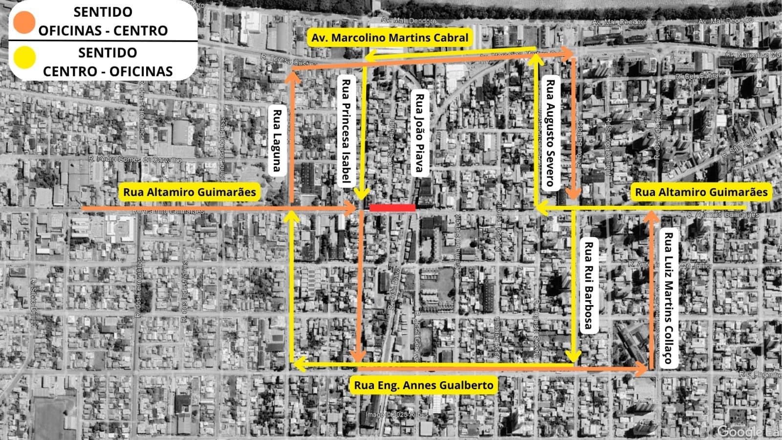 Rua Altamiro Guimarães terá trecho bloqueado durante obra de saneamento