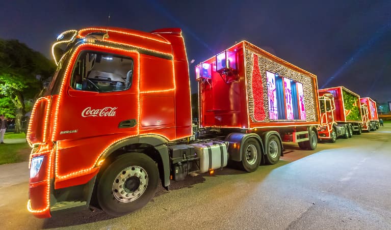 Caravana de Natal da Coca-Cola passa por Tubarão na próxima quarta-feira (27)