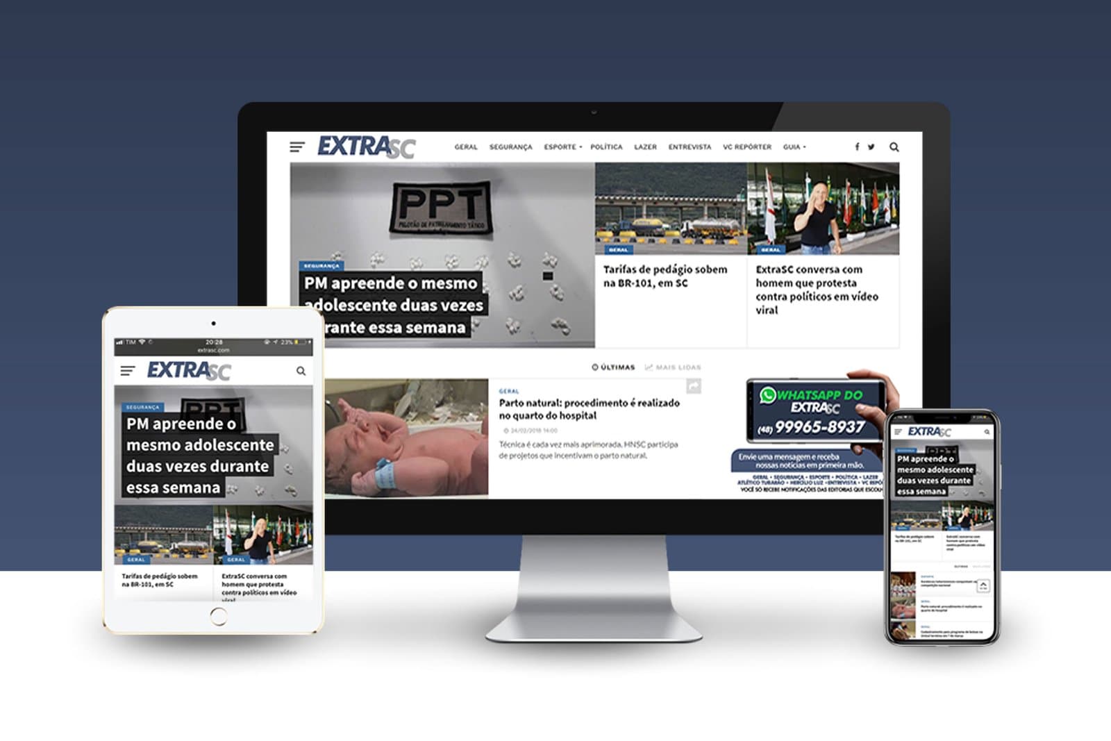 ExtraSC chega a 100 mil páginas visualizadas