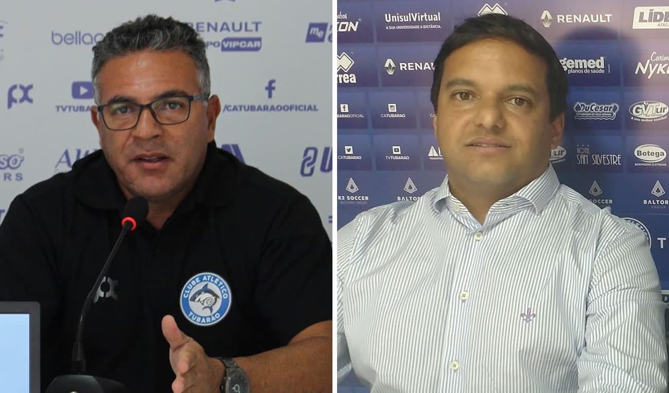 Tubarão anuncia demissão de Luizinho Vieira e Júlio Rondinelli