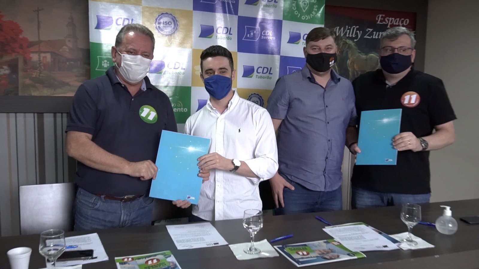 No último encontro com candidatos, CDL e Sindilojas recebem Joares Ponticelli (Progressistas)