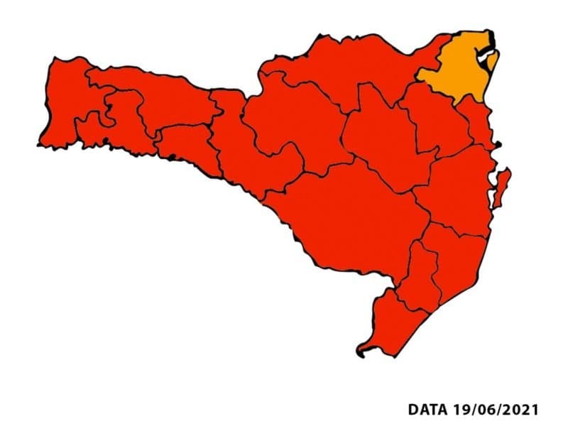 Novo mapa de risco: Amurel permanece em estado gravíssimo