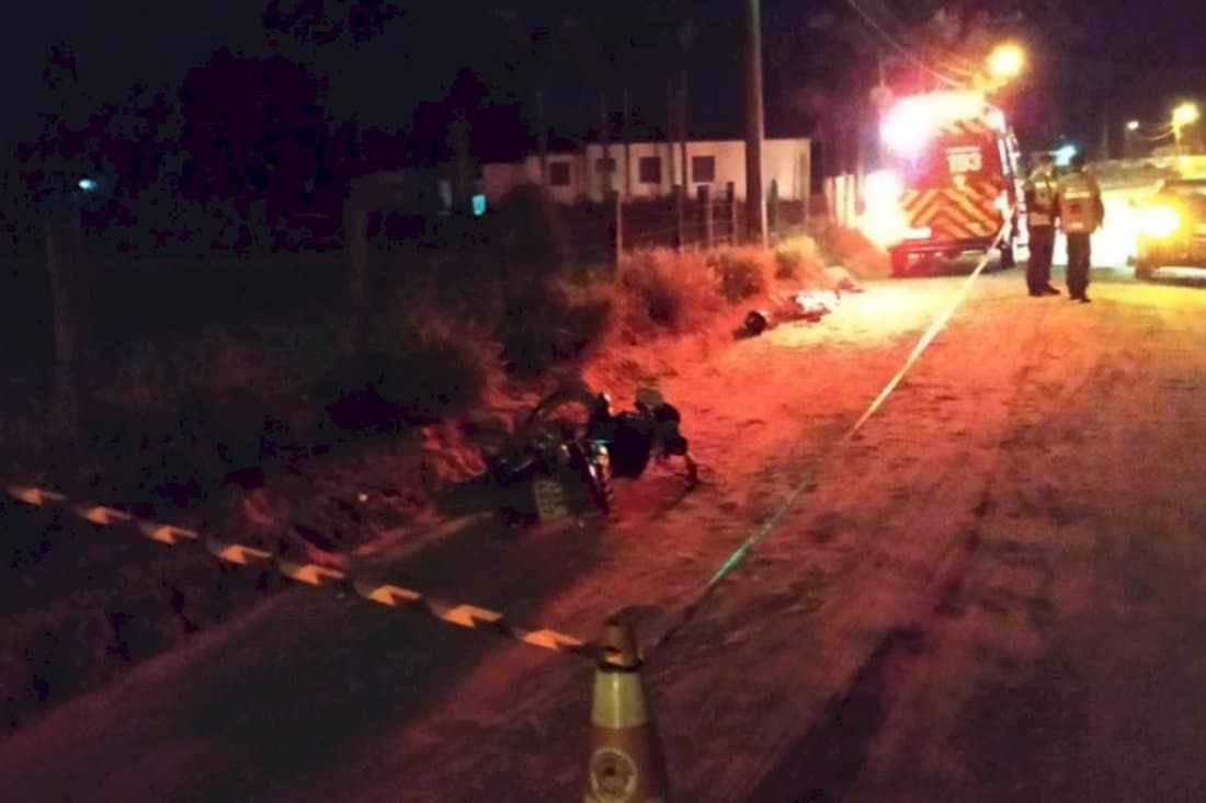 Homem morre após ser atropelado por uma moto em Jaguaruna