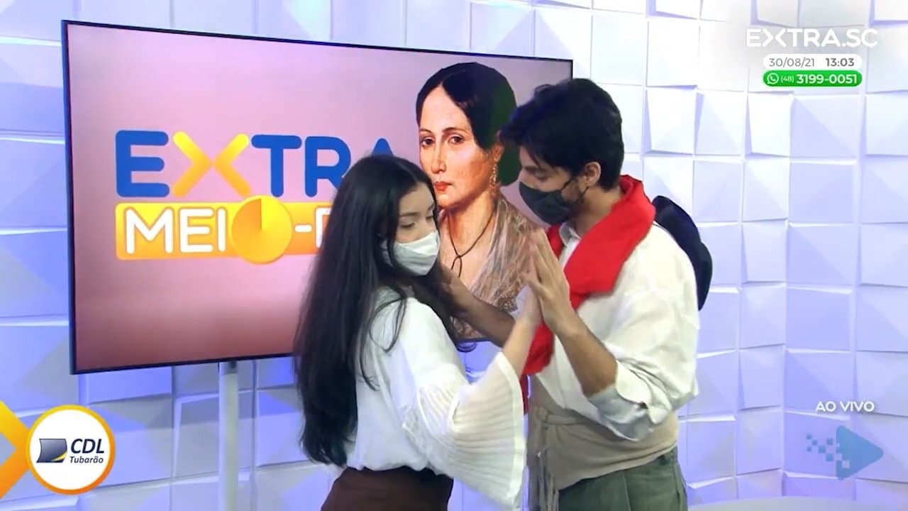 ASSISTA: No EXTRA Meio-Dia, atores do grupo Entre Palcos homenageiam Anita Garibaldi