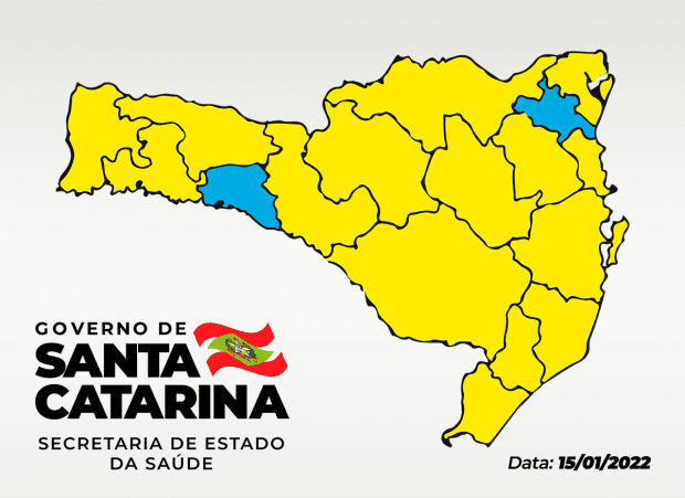 Amurel e outras 12 regiões de SC regridem no mapa de risco para o coronavírus