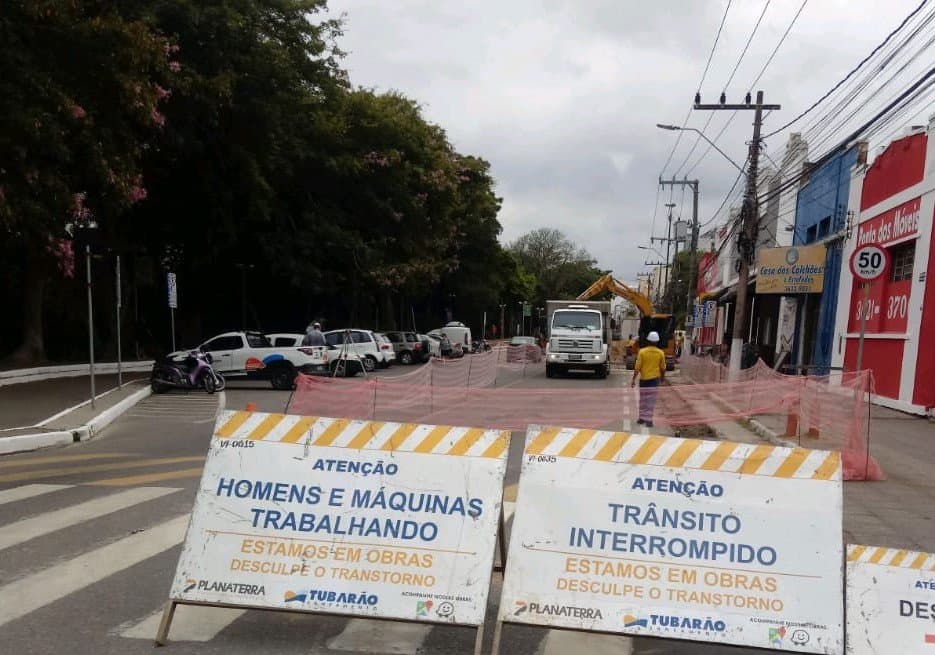 Nova etapa de obra da rede de esgoto inicia nesta sexta (25) na Avenida Marechal Deodoro