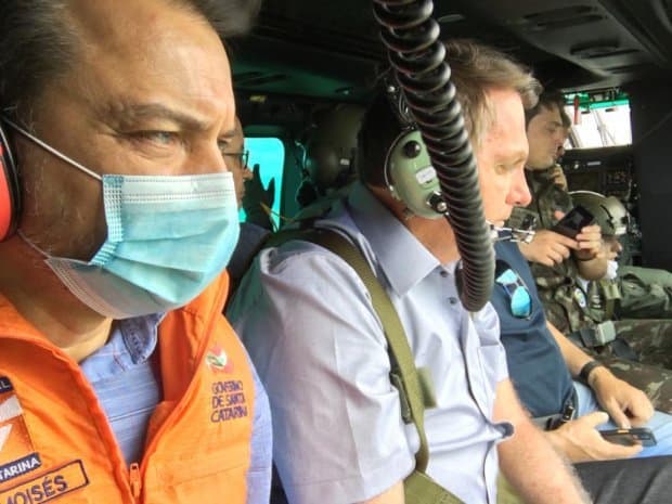 Governador estará em Tubarão e fará sobrevoo nesta quinta-feira (5)