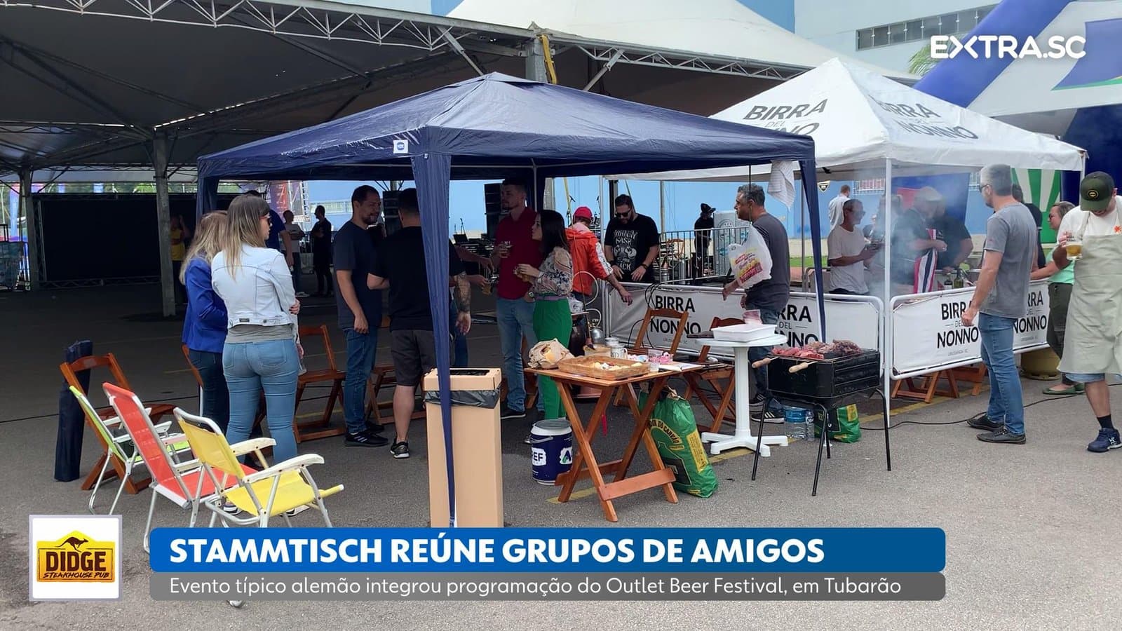 Stammtisch reúne grupos de amigos durante o Outlet Beer Festival