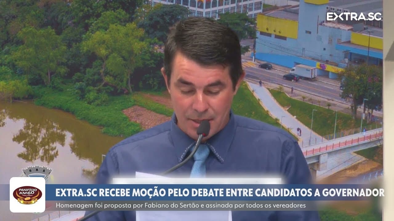 EXTRA.SC recebe moção da Câmara de Vereadores por Debate com candidatos a governador