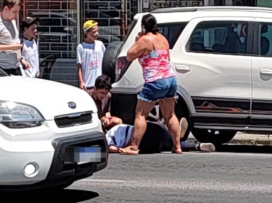 Ciclista é atropelado na Avenida Patrício Lima