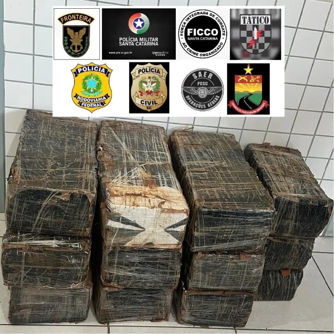 Mais de 240 quilos de maconha são apreendidos na região