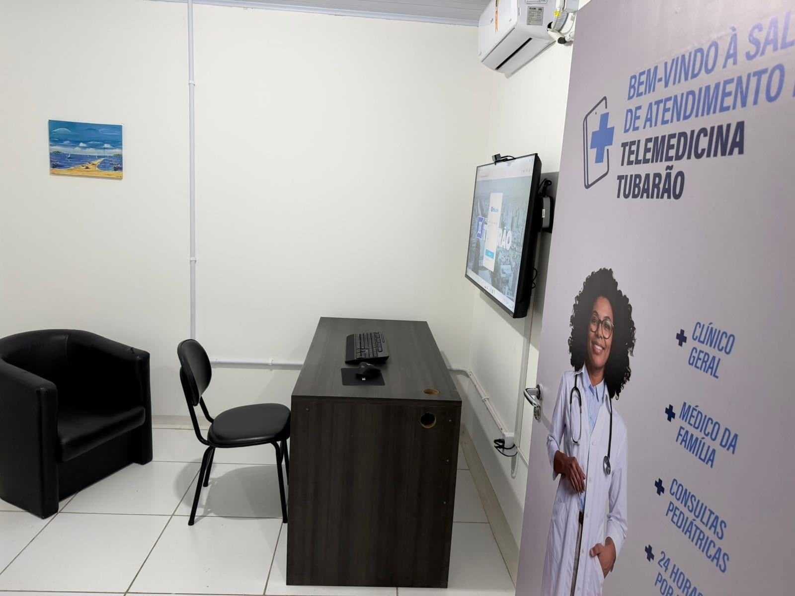 Tubarão agora tem sala para atendimento presencial do Serviço de Telemedicina